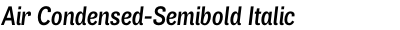 Air Condensed-Semibold Italic